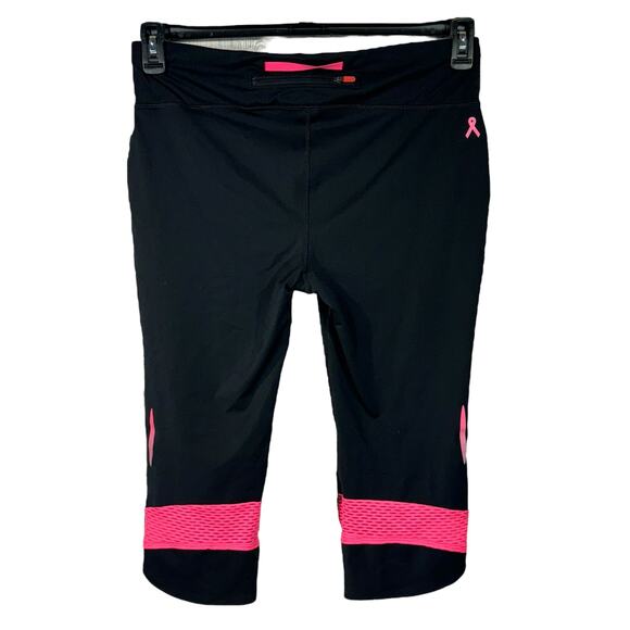 Under Armour X-Large Capri Leggings Breast Cancer Awareness Heatgear Compression - Picture 3 of 9